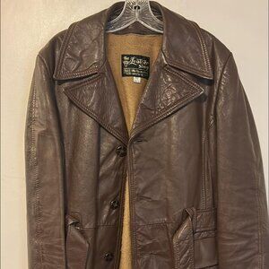 Vintage Man’s Leather Coat-The Leather Shop with Zip out linner